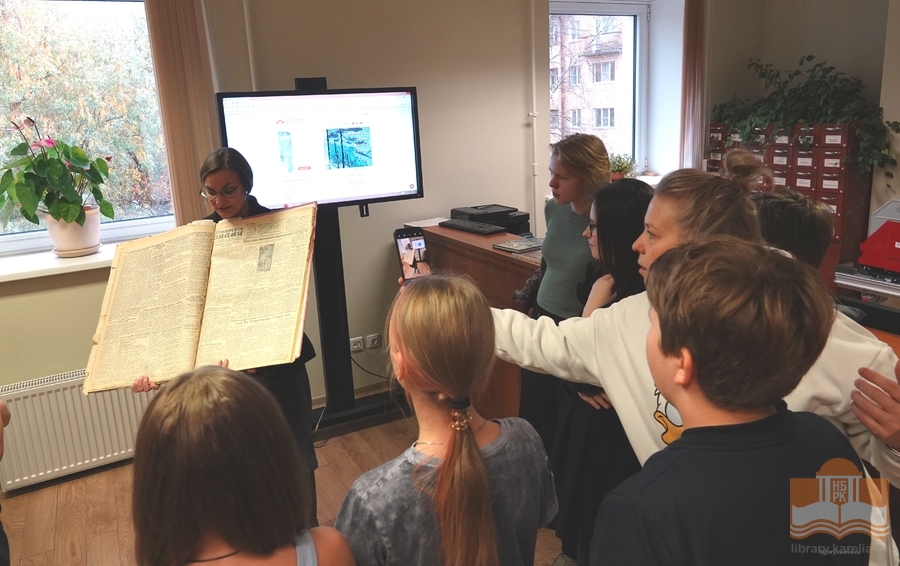 Шестиклассники лицея № 40 в Национальной библиотеке Карелии