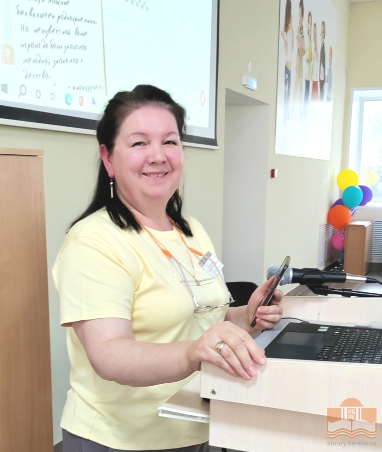 Специалист Национальной библиотеки Марина Белецкая на выездной программе