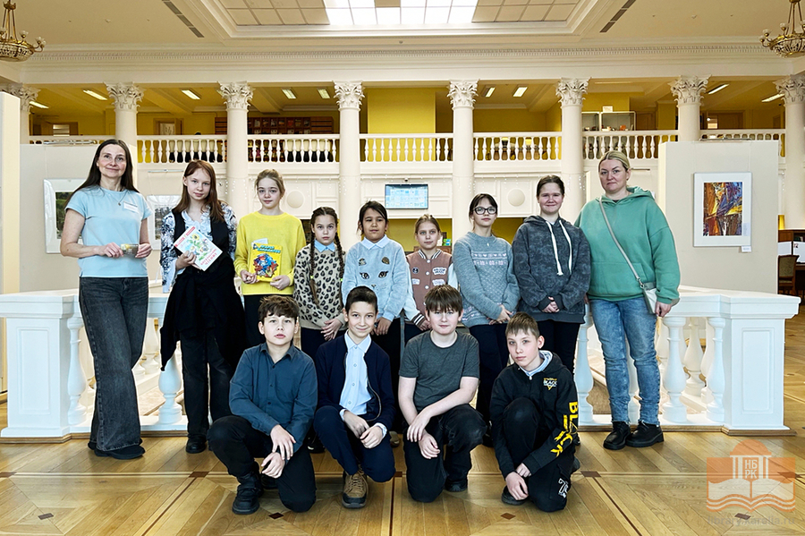 Четвероклассники школы №35 на экскурсии в Национальной библиотеке Карелии