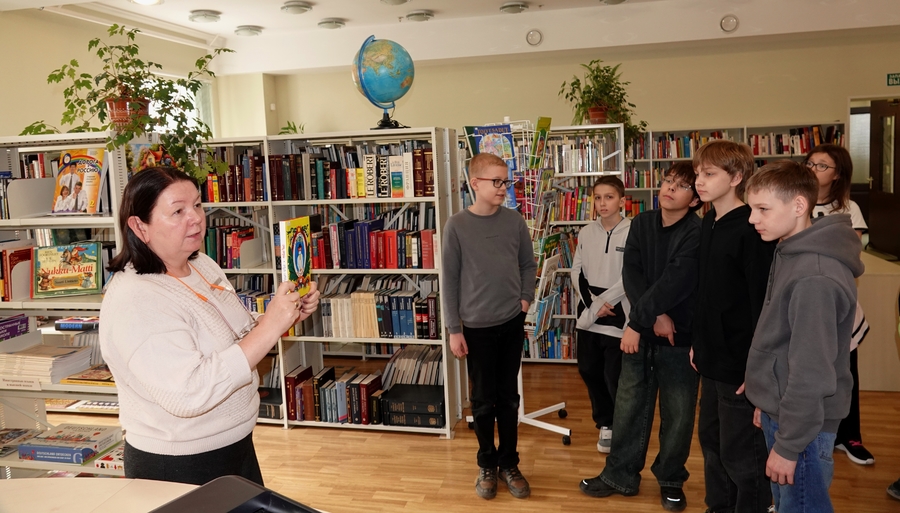 Национальную библиотеку Карелии посетили пятиклассники Петрозаводской школы № 48