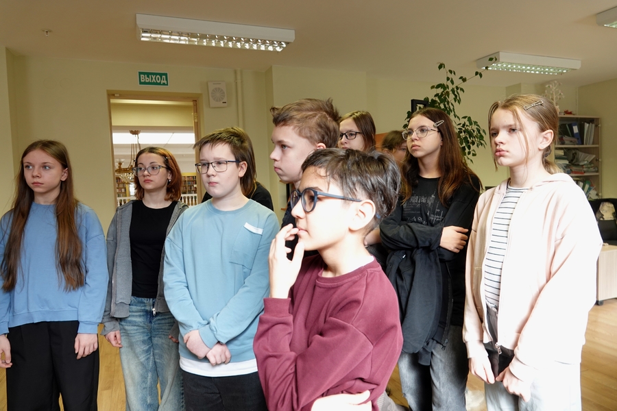 Национальную библиотеку Карелии посетили пятиклассники Петрозаводской школы № 48